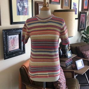 Multi color 90s orvis sweater